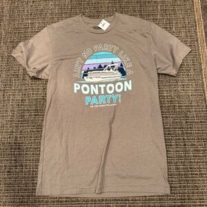 Gray Pontoon Party Graphic Tee